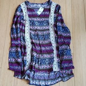 Angels forever young tunic top
